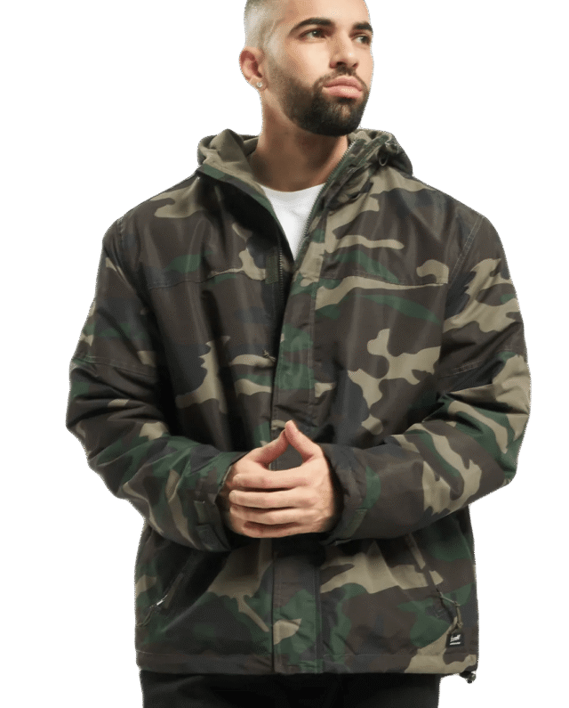 BRANDIT WINDBREAKER FRONTZIP WOODLAND - Brandit