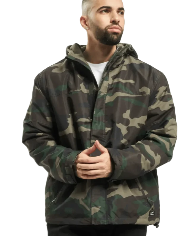 BRANDIT WINDBREAKER FRONTZIP WOODLAND - Brandit