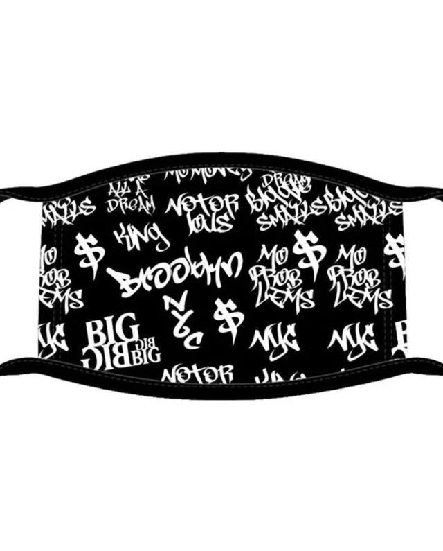 ROCK OFF BIGGIE SMALLS FACE MASK: GRAFITTI - Notorius Big