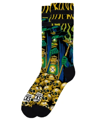 American Socks Black Plague Mid High Signature AS502