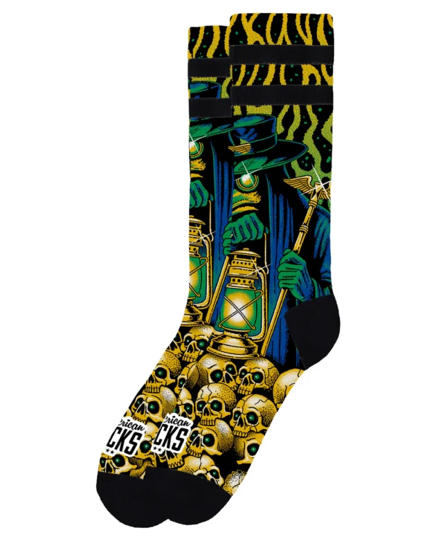 American Socks Black Plague Mid High Signature AS502
