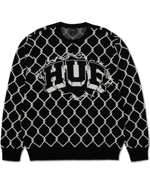 Huf Breakthrough Crewneck Sweater Black KN00557-BLACK