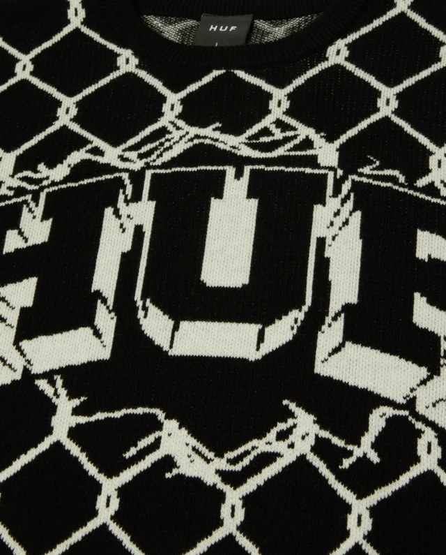 BREAKTHROUGH-CREWNECK-SWEATER_BLACK_KN00557_BLACK_03_1200x Huf Breakthrough Crewneck Sweater Black KN00557-BLACK - HUF