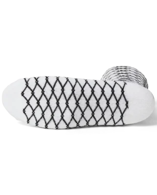 HUF BROKEN FENCE SOCK WHITE SK00910-WHITE - HUF