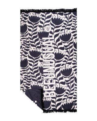 Bee Unusual Lotus Βeach Τowel With Fringes 100×180cm BT-251615 - BEEUNUSUAL