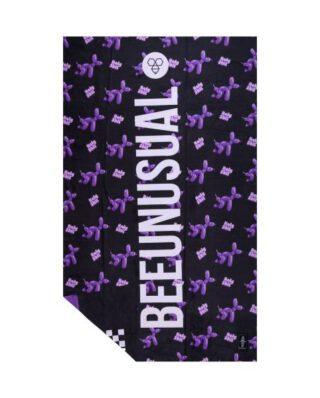 Bee Unusual Holy Shit Beach Towel 100×150cm Black/Purple BT_251406 - BEEUNUSUAL