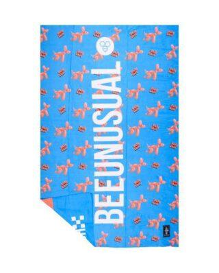 Bee Unusual Holy Shit Beach Towel 100×150cm Blue/Coral BT_251407 - BEEUNUSUAL