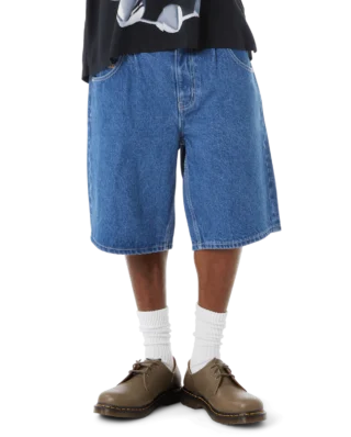 HUF CROMER SHORT STONE WASH INDIGO PT00317_STWIG