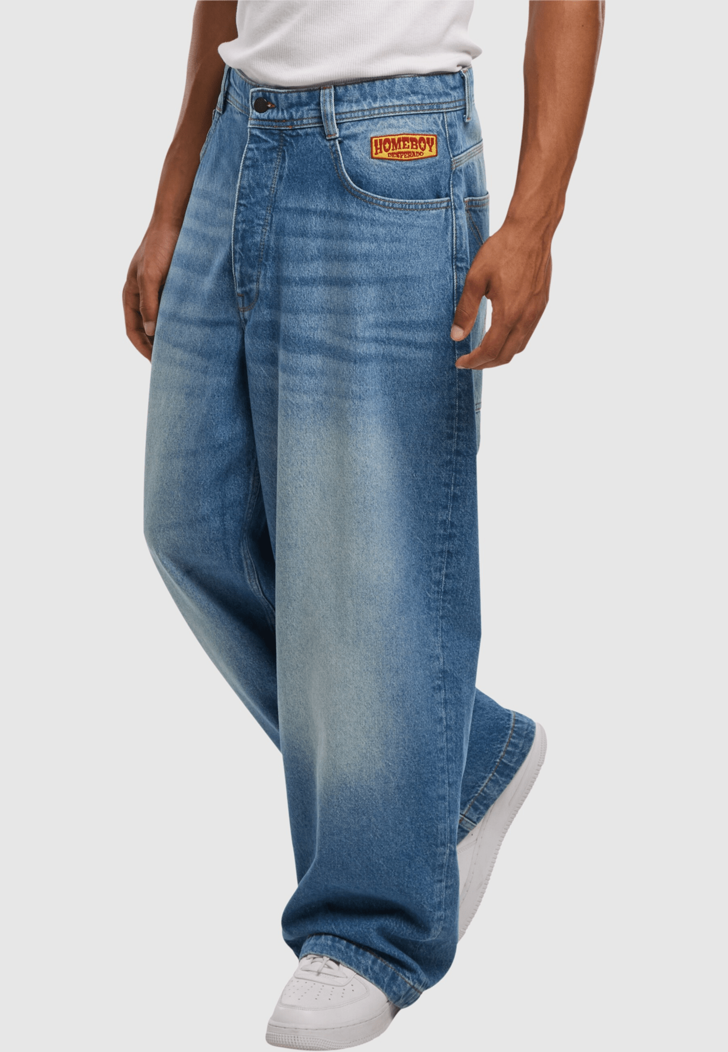 Homeboy X-tra Desperado Denim Vintage Blue 01PA2200-86 - Image 2