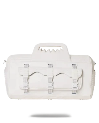 D4236_0 Sprayground Shoulder Bag Future Traveler Duffel White D4236 H 14.5” x W 20” D 11” - SPRAYGROUND