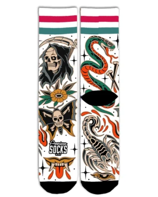 American Socks Death Proof Mid High Signature AS490 - American Socks