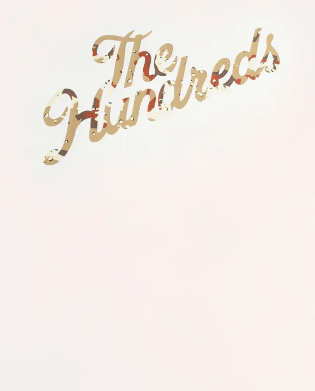 THE HUNDREDS DELTA SLANT T-SHIRT WHITE HUNT25S101021 - THE HUNDREDS