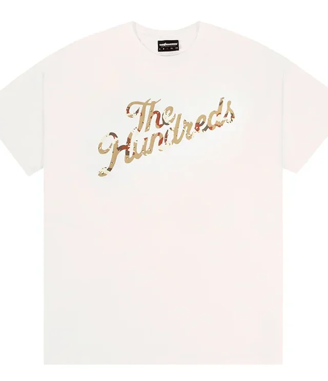 THE HUNDREDS DELTA SLANT T-SHIRT WHITE HUNT25S101021