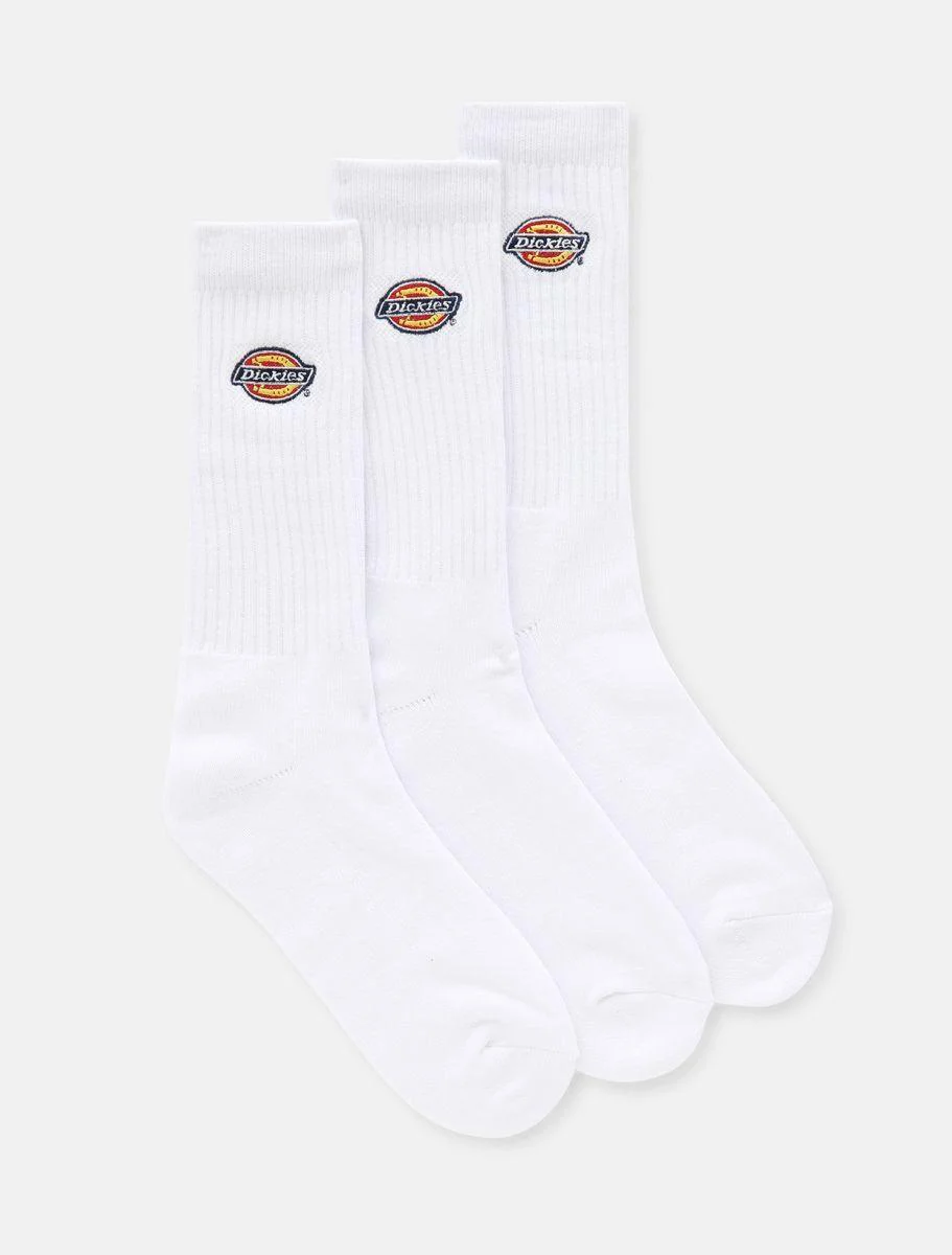 Dickies Valley Grove Embroidered Sock (pack Of 3) White DK0A4X82WHX1 - Image 3
