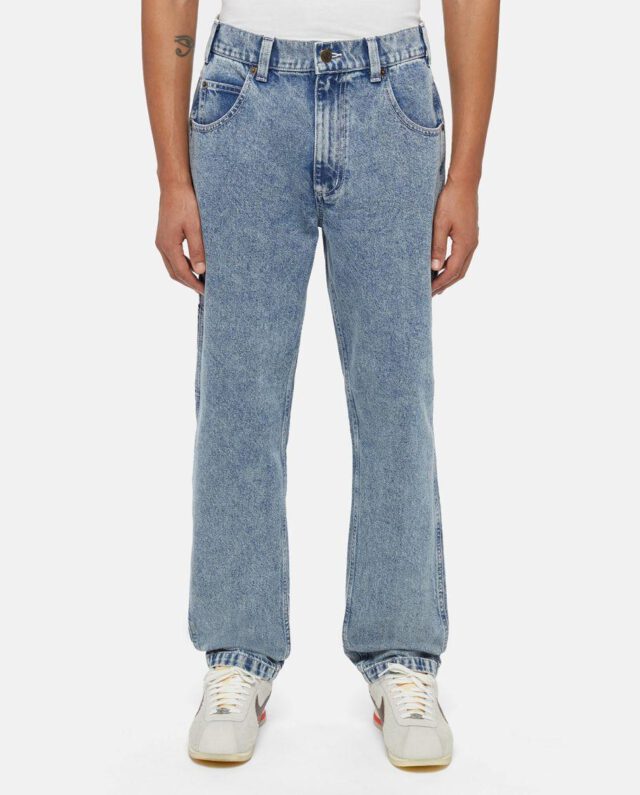 Dickies Garyville Denim Trousers Blue Marble DK0A4XECJ781 - DICKIES