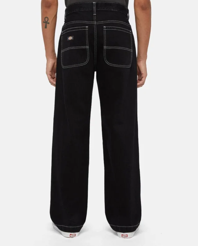 Dickies Double Knee Denim Trousers Black DK0A4Y3FL9D1 - DICKIES