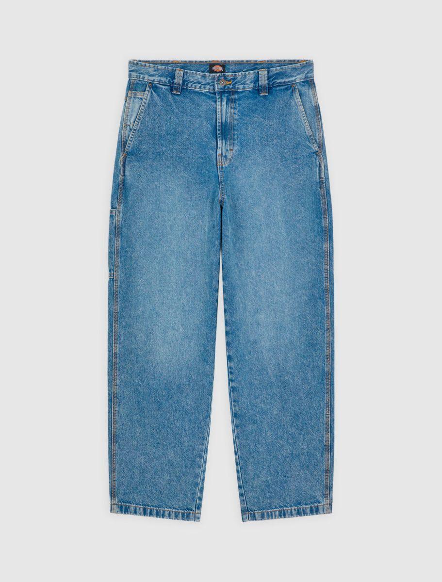 Dickies Madison Baggy Fit Denim Trousers Light Blue DK0A4YECK211 - Image 7