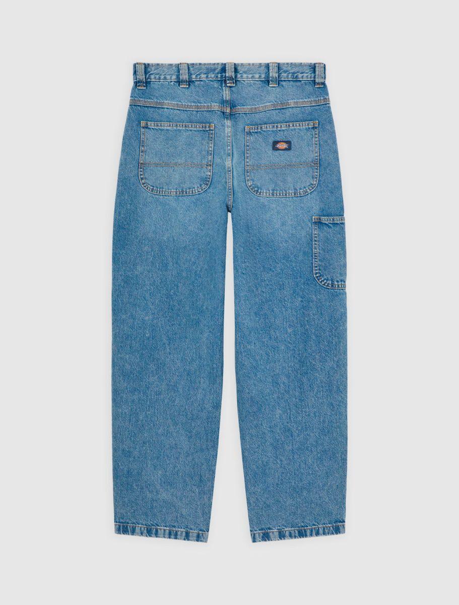 Dickies Madison Baggy Fit Denim Trousers Light Blue DK0A4YECK211 - Image 8