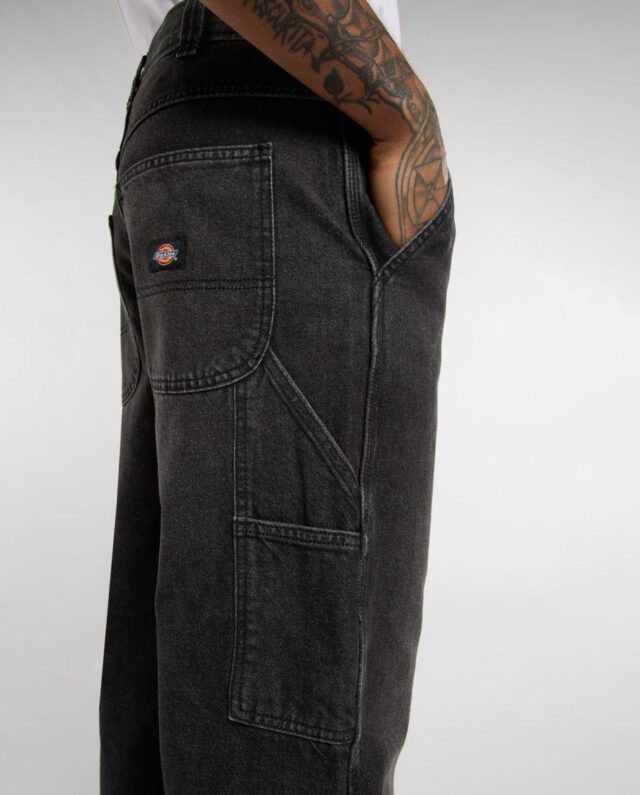DICKIES STEVENSVILLE CARPENTER BLACK WASH DK0A863TL241 - DICKIES