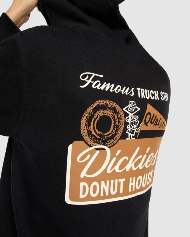 DICKIES DONUT HOUSE HOODIE BLACK DK0A88ATBLK1 - DICKIES