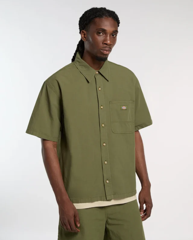 DICKIES Vernal short-sleeved shirt Cypress DK0A88O8K721 - DICKIES