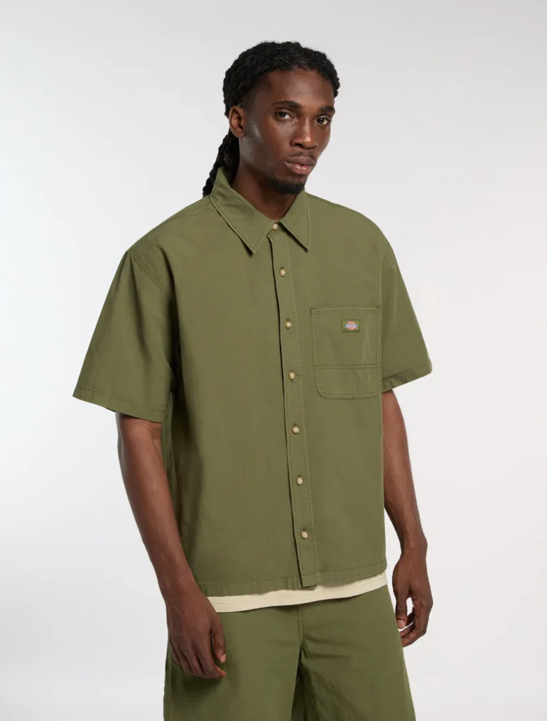 DICKIES Vernal short-sleeved shirt Cypress DK0A88O8K721 - DICKIES