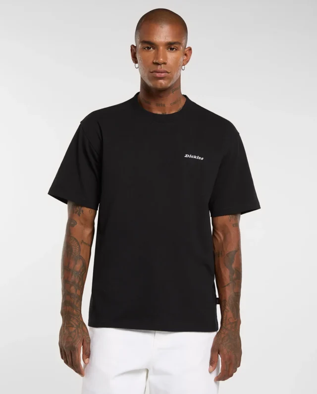 Dickies Loretto Medium-Weight T-Shirt Black DK0A89ENBLK1 - DICKIES
