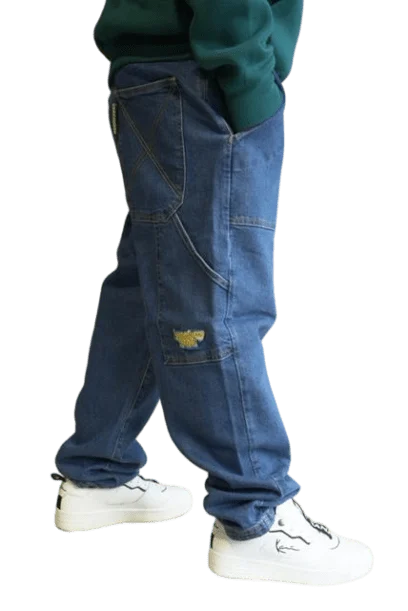 Homeboy X-tra Work Denim Pants Washed Blue HMB01PA0700-324 - HOMEBOY