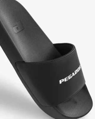 PEGADOR LOGO SLIDE BLACK WHITE 3817-001/004-U-GR - PEGADOR
