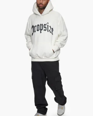 DS_HD_156_CRMGRY_A_800x DROPSIZE HEAVY FRONTLOGO HOODIE CREAM/GREY - DROPSIZE