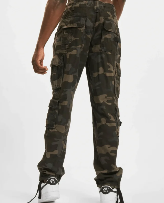 BRANDIT PURE SLIM FIT TROUSERS DARKCAMO 1016.4 - Brandit