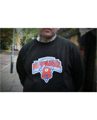 HEAVY GOODS EASTERN CONFERENCE SWEATER BLACK - Heavy Goods