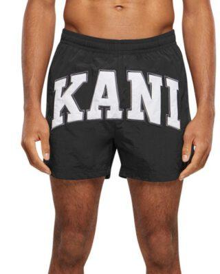 Karl Kani Serif Board Shorts Black/white Black Km241-052-1 - KARL KANI