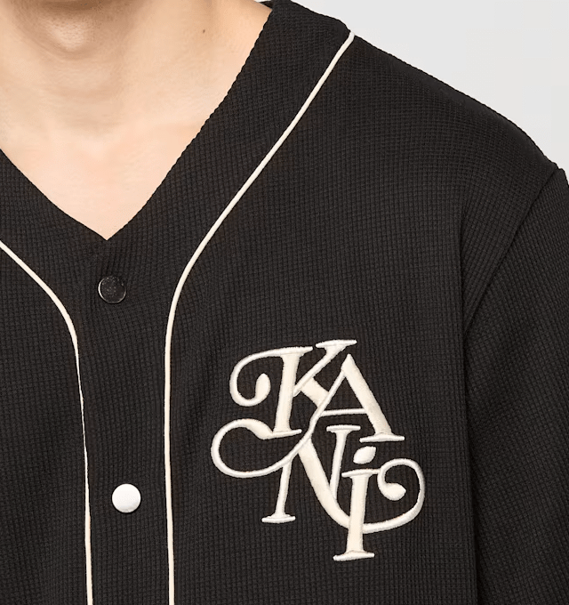 KARL KANI LEGACY WAFFLE BASEBALL JERSEY BLACK KM254-003-1 - KARL KANI