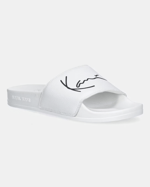 KARL KANI POOL SLIDE WHITE/BLACK KKSLDSM000001