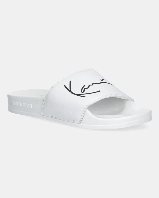 KARL KANI POOL SLIDE WHITE/BLACK KKSLDSM000001