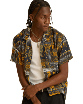 OBEY ARCHIE SS SHIRT NAVY MULTI 181210427-NVY