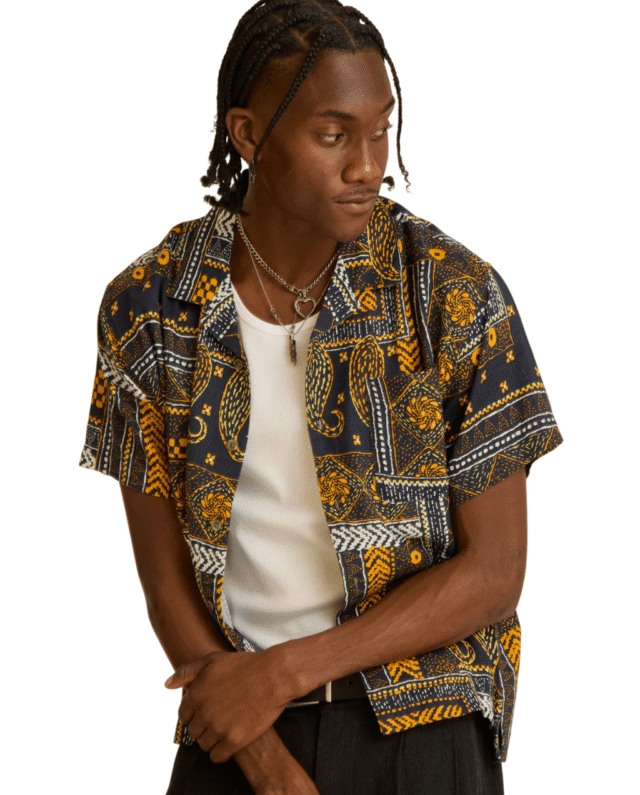OBEY ARCHIE SS SHIRT NAVY MULTI 181210427-NVY
