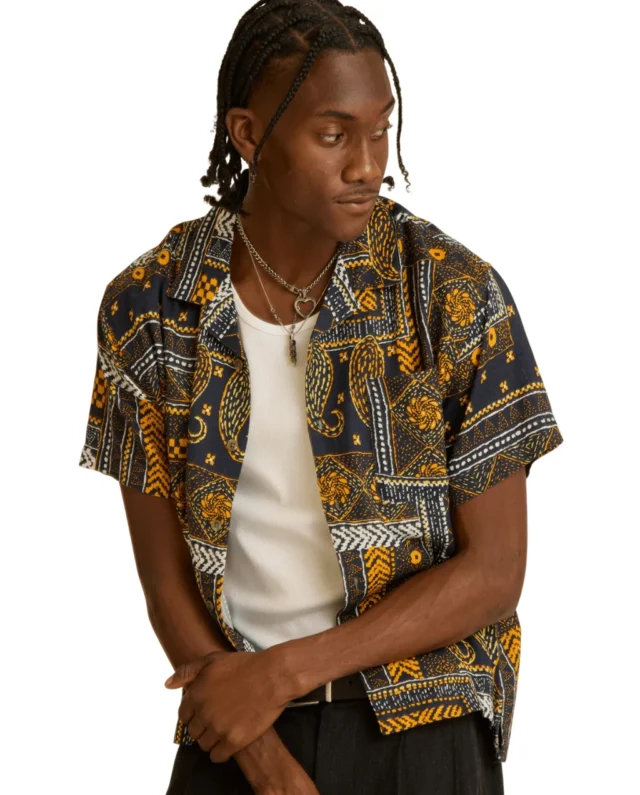 OBEY ARCHIE SS SHIRT NAVY MULTI 181210427-NVY