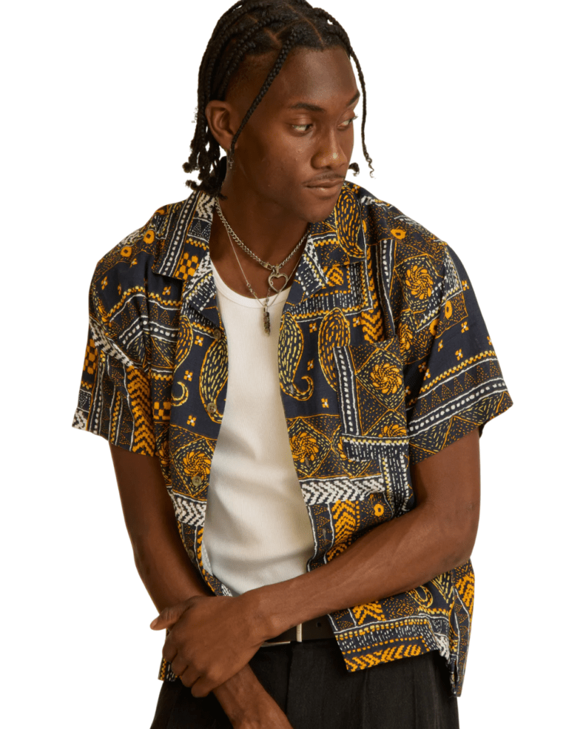 OBEY ARCHIE SS SHIRT NAVY MULTI 181210427-NVY