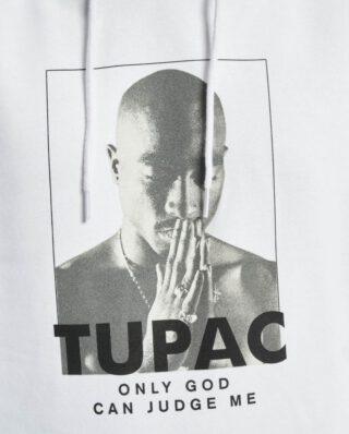 MISTER TEE 2PAC PRAYER HOODIE MT1329 WHITE - 2pac
