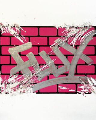 FLUX EGGSHELL STICKERS 50 PCS BRICKS MAGENTA 7,4 x 10,5 cm - FLUX