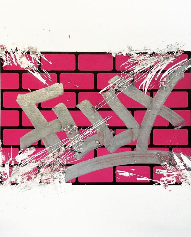 FLUX EGGSHELL STICKERS 50 PCS BRICKS MAGENTA 7,4 x 10,5 cm - FLUX
