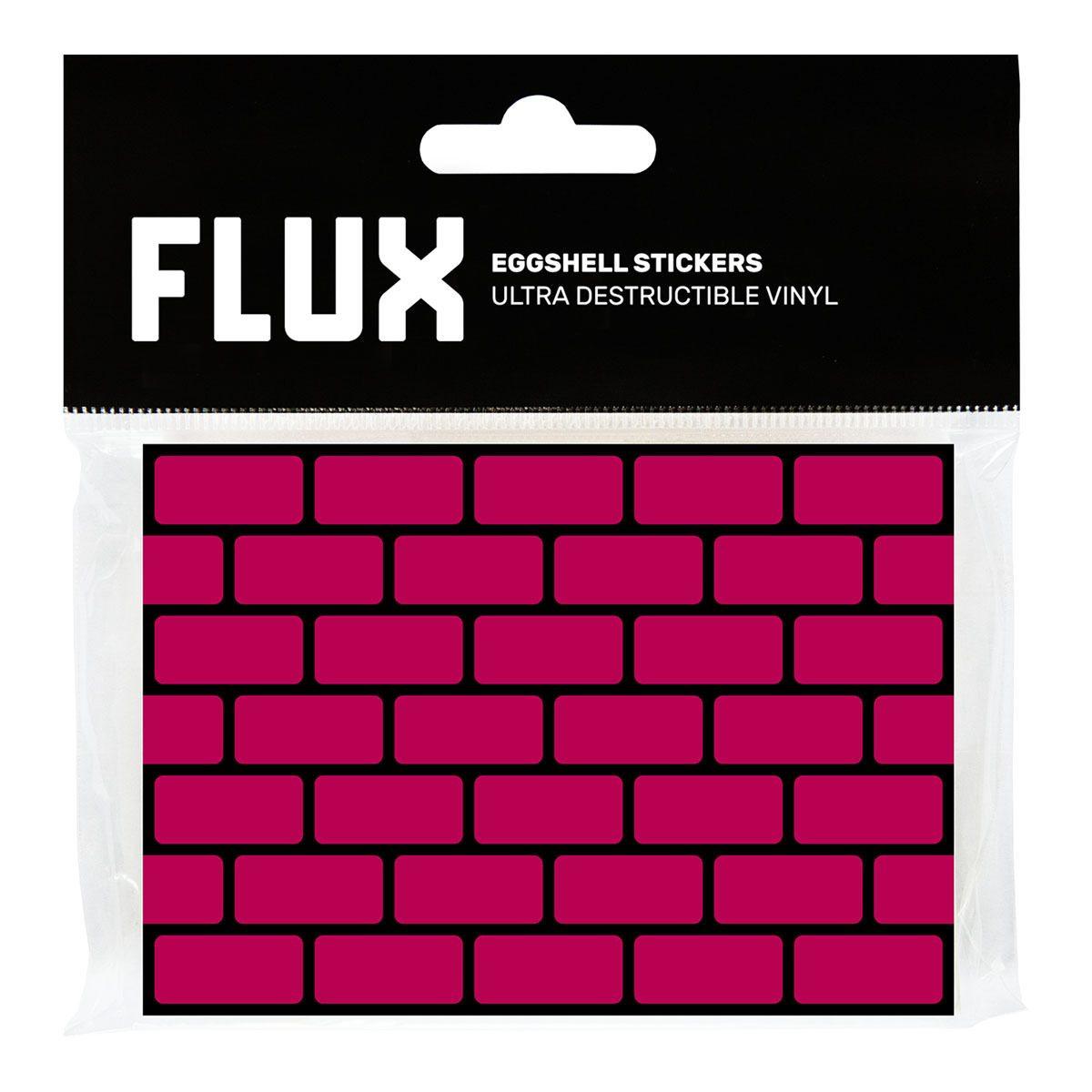 FLUX EGGSHELL STICKERS 50 PCS BRICKS MAGENTA 7,4 x 10,5 cm
