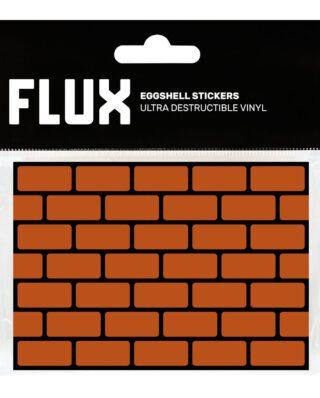 FLUX EGGSHELL STICKERS 50 PCS BRICKS ORANGE 7,4 x 10,5 cm