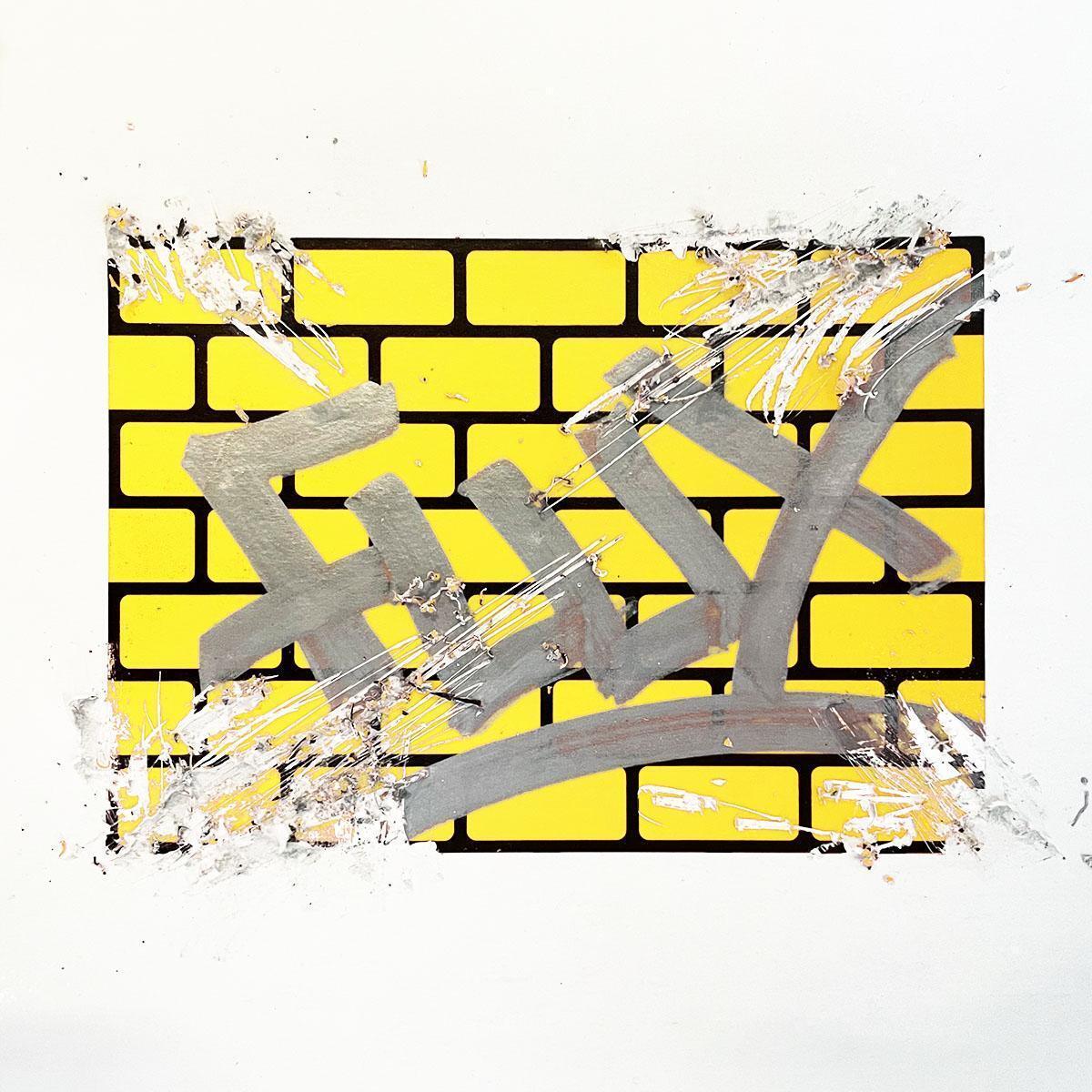 FLUX EGGSHELL STICKERS 50 PCS BRICKS YELLOW 7,4 x 10,5 cm - Image 2