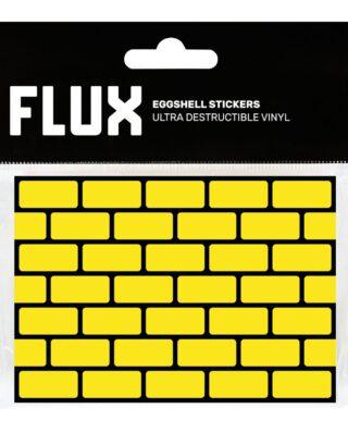 FLUX EGGSHELL STICKERS 50 PCS BRICKS YELLOW 7,4 x 10,5 cm