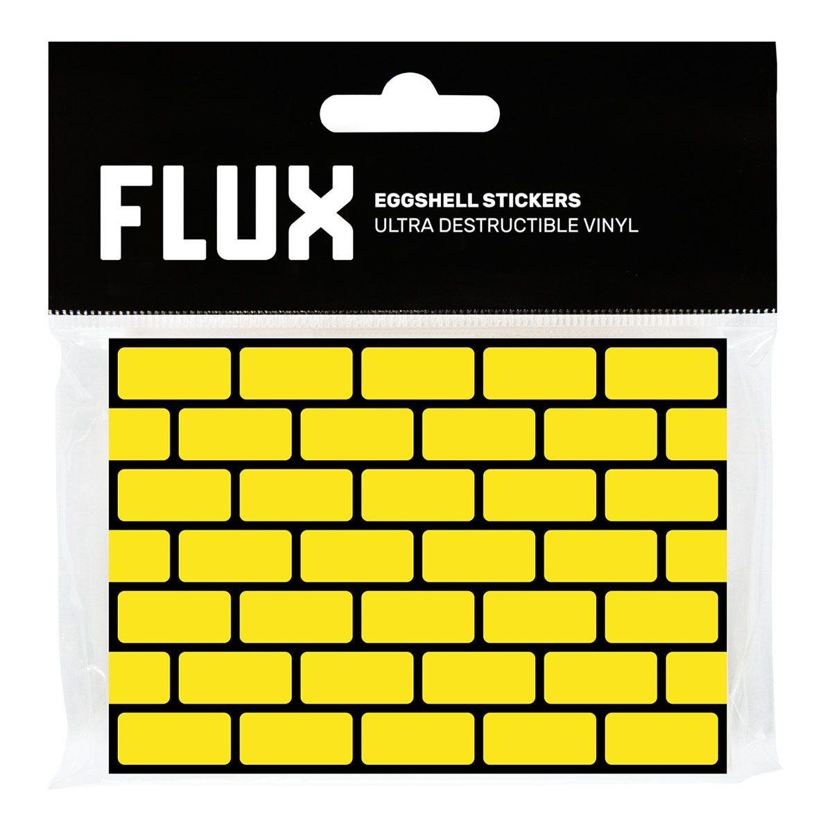 FLUX EGGSHELL STICKERS 50 PCS BRICKS YELLOW 7,4 x 10,5 cm