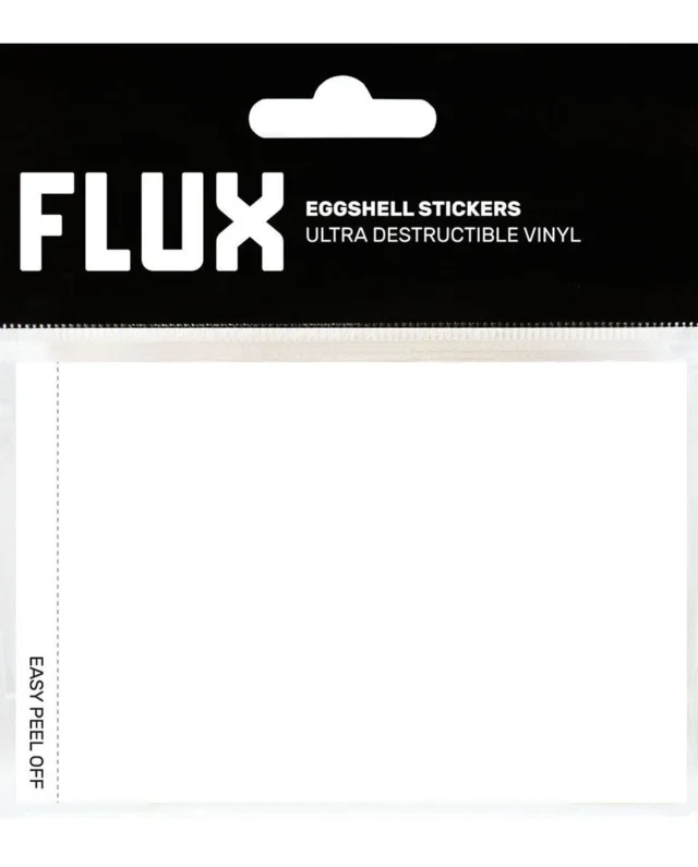 FLUX EGGSHELL STICKERS 50 PCS WHITE - FLUX