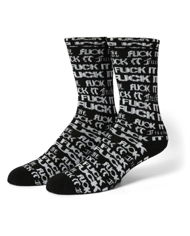 HUF FUCK IT FLYER SOCK BLACK SK00909-BLACK